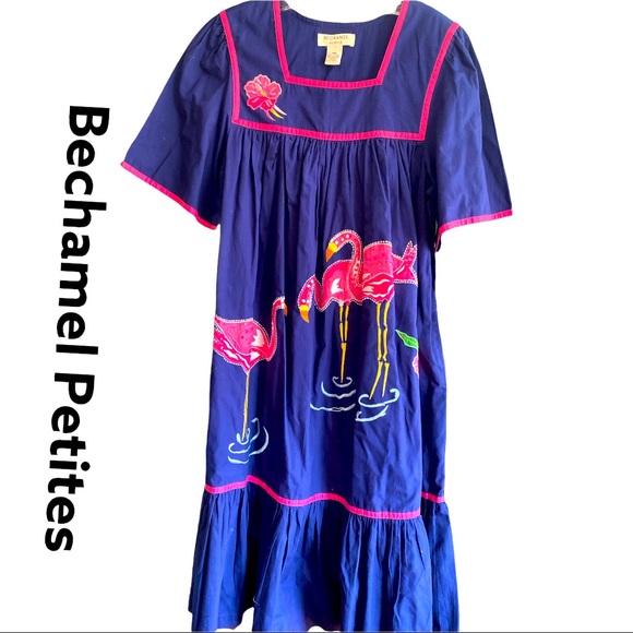 Bechamel Petites Navy Flamingo Mumu 